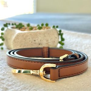 Michael Kors Crossbody Handbag Adjustable Strap Cognac Brown